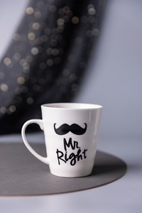 Mug en céramique amusant à motif de barbe de dessin animé - Réutilisable, compatible lave-vaisselle et micro-ondes, capacité 301-400 ml, Retour à l'école - Product Image 4