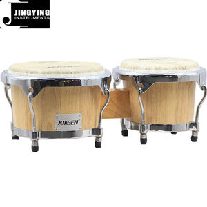 2025 Jingying Music Bongo Drums, venta al por mayor 7 + 8,5 pulgadas instrumento de percusión de madera de goma tailandés Bongo Drums - Product Image 3