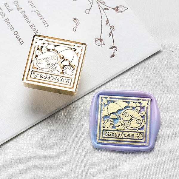 Lapin Thé au Lait (Carré 25mm)