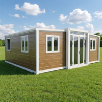 Maison conteneur extensible 4 chambres 2 salles de bain 40 pieds Maison préfabriquée de luxe avec cuisine et salon