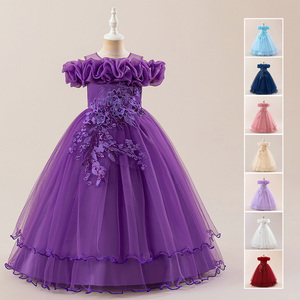MQATZ Robes d'Anniversaire Multicouches pour Filles, <span class=keywords><strong>Robe</strong></span> <span class=keywords><strong>de</strong></span> Soirée Princesse Bouffante pour <span class=keywords><strong>Enfants</strong></span>, Vente Chaude ALP-0031 - Product Image 6