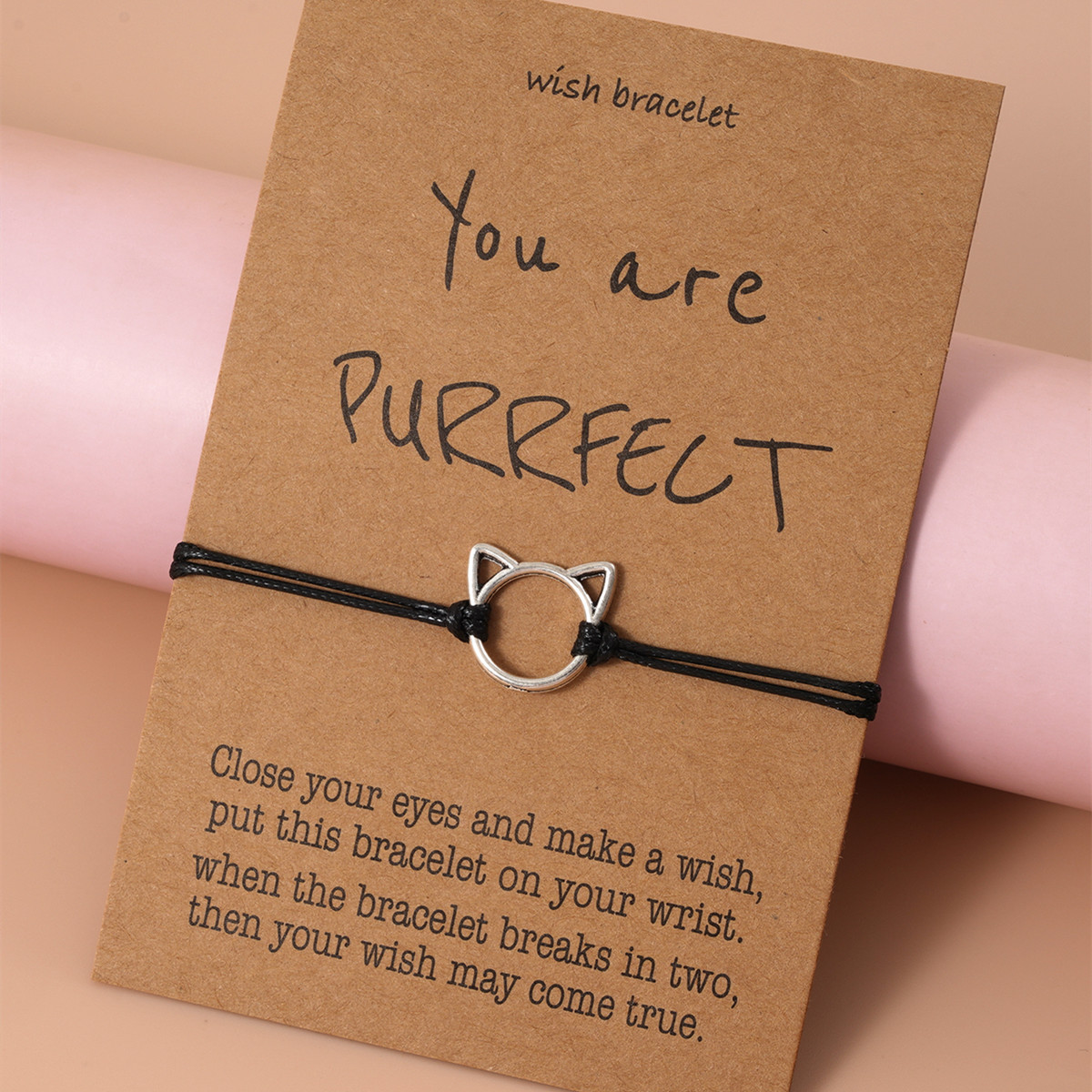 Pulsera gato recortado-Plata