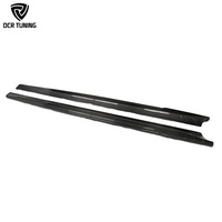 Faldones Laterales de Fibra de Carbono Seca Estilo C para Tesla Model 3 Performance 2024+, Extensión de Parachoques de Carbono Real para Exterior, Kit de Carrocería