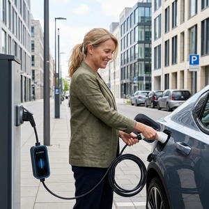 Prix <span class=keywords><strong>d</strong></span>'usine - Chargeur EV portable 3,5-11 kW - Courant réglable 8A-32A - Type 1 Type 2 GBT - Charge rapide - EVSE mobile - Étanche - Product Image 5