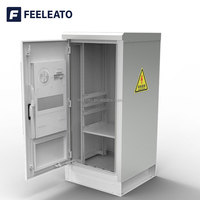 Baie de serveur verticale extérieure en métal de 19 pouces 18U-47U avec protection IP65/55, châssis d'armoire réseau en stock