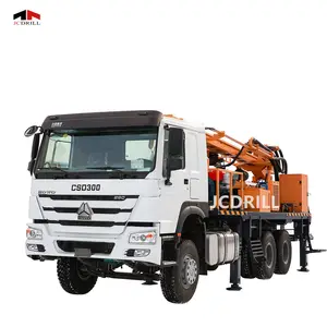 6*4 heavy Truck mounted borehole water well drilling rig export to Algeria