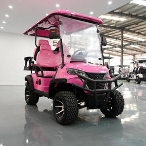 Voiturette de <span class=keywords><strong>golf</strong></span> à essence <span class=keywords><strong>4</strong></span> places surélevée avec moteur 3000W, autonomie de 90 km, <span class=keywords><strong>embrayage</strong></span> à couple élevé, pneus tout-terrain et protection anti-broussailles pour utilisation en ferme et ranch - Product Image 5