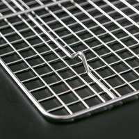 Grille de refroidissement en acier inoxydable GN Pan Wire pour pizza, biscuits, gâteaux, boulangerie, grille de refroidissement pour four, grille de cuisson