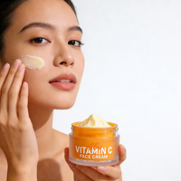 Crème Visage à la Vitamine C OEM ODM Marque Privée Éclaircissante Anti-Âge Hydratante Atténue les Taches Brunes Crème de Jour Blanchissante Fabricant