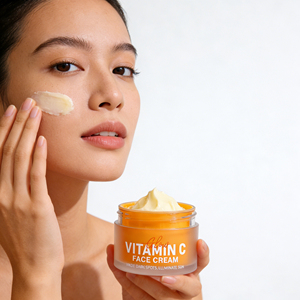 Krim Wajah Vitamin C Terlaris OEM ODM Pencerah Anti-Penuaan Melembapkan Menghilangkan Flek Hitam Kulit Bercahaya Memutihkan - Product Image 6