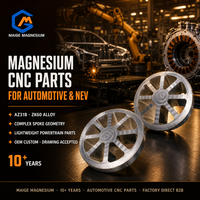 Composants en alliage de magnésium sur mesure Maige AZ31B ZK60, légers et usinés avec précision par CNC pour l'électronique automobile OEM
