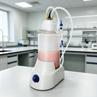 Système d'aspiration sous vide en plastique pour laboratoire, aspirateur de déchets liquides OEM avec capacité de 4L, 0-600mbar, 55dB pour la culture cellulaire