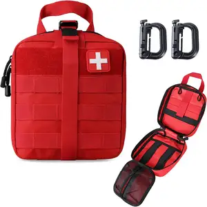 सामरिक प्राथमिक चिकित्सा थैली, मेडिकल बैग आउटडोर आपातकालीन जीवन रक्षा किट त्वरित रिलीज डिजाइन थैली