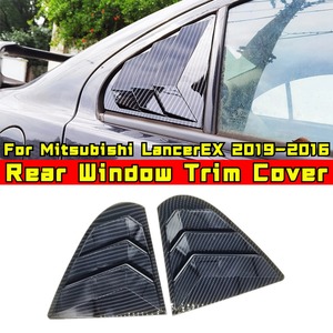 Embellecedor de ventana trasera triangular tipo aleta de tiburón para Mitsubishi LancerEX 2019-2016, cubierta embellecedora para ventana de ventilación lateral trasera, accesorios para coche - Product Image 2