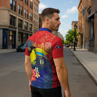 Polo zippé pour homme, thème Fête de l'Indépendance du Belize, motif Toucan tropical 501 Proud Keel Billed, décontracté, pour la Journée du Drapeau du Belize, style golf