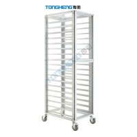 Étagères de chariot à 18 niveaux d'acier inoxydable de chariot à support de refroidissement de boulangerie pour le vapeur de chignon