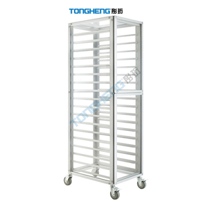 Étagères de chariot <span class=keywords><strong>à</strong></span> 18 niveaux d'acier inoxydable de chariot <span class=keywords><strong>à</strong></span> support de refroidissement de <span class=keywords><strong>boulangerie</strong></span> pour le vapeur de chignon - Product Image 5