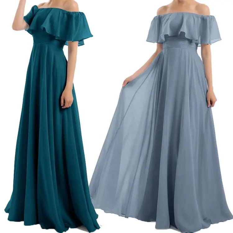 Women Formal Cocktail Long Ball Gown Party Prom Bridesmaid Evening Wedding Dress
