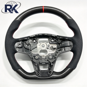 Volant en fibre de carbone avec marqueur rouge pour <span class=keywords><strong>Ford</strong></span> <span class=keywords><strong>Focus</strong></span> MK4 ST <span class=keywords><strong>RS</strong></span> 2019-2024, <span class=keywords><strong>prix</strong></span> de gros, directement de l'usine - Product Image 6