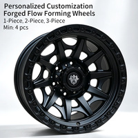 Jantes FLowtone 4x4 tout-terrain concaves, jantes Beadlock, jantes de 17 pouces 6x139.7, jantes Elite pour Sequoia FJ Cruiser Tank