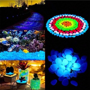 Pavés galets <span class=keywords><strong>pierre</strong></span> artificielle aménagement paysager pavés brillant céramique gravier sable résine poli roches lumineuses aquarium - Product Image 6