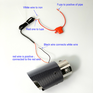 Punta <span class=keywords><strong>de</strong></span> <span class=keywords><strong>escape</strong></span> universal <span class=keywords><strong>de</strong></span> fibra <span class=keywords><strong>de</strong></span> carbono real con <span class=keywords><strong>luz</strong></span> <span class=keywords><strong>LED</strong></span>, roja/azul, <span class=keywords><strong>para</strong></span> modificación <span class=keywords><strong>de</strong></span> automóviles - Product Image 4