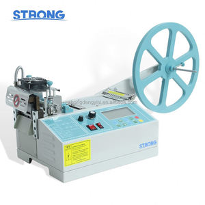 Machine de découpe de sangles et de bandes élastiques à chaud et à froid pour ordinateur, pour rubans, fermetures éclair, velcro et bandes auto-agrippantes - Product Image 1