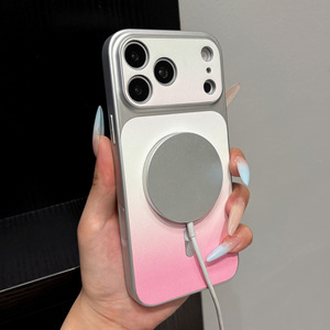 เหมาะสำหรับ iPhone 18/17 Pro MAX - เคสหนังเรียบไล่เฉดสีแบบแม่เหล็กสำหรับ Apple 16 เคสแบบเต็มตัวเรียบง่าย - Product Image 2