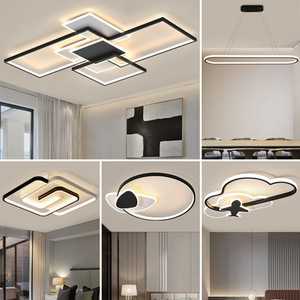 Lámpara led de acrílico minimalista con forma cuadrada para interior de dormitorio, luces colgantes de techo, accesorios de iluminación, gran oferta, 2021 - Product Image 6