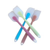 Alat Barbekyu Dapur Spatula Transparan Besar dan Kecil Penghalus Krim Kue Oven Icing