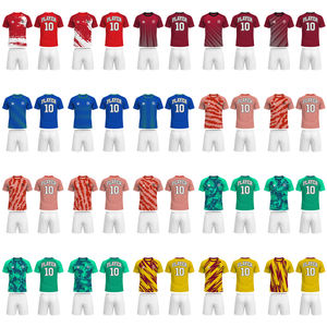 Commande en gros Impression par sublimation Tenue <span class=keywords><strong>de</strong></span> football Style d'équipe professionnelle Ajustement flexible Ensemble <span class=keywords><strong>de</strong></span> maillots <span class=keywords><strong>de</strong></span> football pour les passionnés <span class=keywords><strong>de</strong></span> sport - Product Image 4