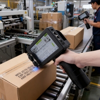 Impresora de Inyección de Tinta Portátil Docod TIJ G100E de 12.7mm de Secado Rápido para Fecha de Caducidad, Papel, Bolsas de Plástico, Pequeñas Empresas
