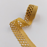 Vêtement sous-vêtements nylon paillettes maille picot élastique sangle bande picot dentelle brillant bande élastique sangle ceinture