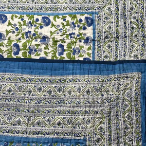 Edredón de Diseño de Lujo, el Mejor Edredón Premium Hecho a Mano con Diseño Jaipuri, Edredón de Algodón con Estampado a Mano, Diseño Étnico para Uso en Invierno - Product Image 1