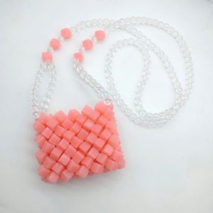 Summer Fresh Beaded Mini Crossbody Bag,Unique Designer Colorful Coin Purse <b>Lipstick</b> Pouch,Bridesmaid Gift on <b>Sale</b> Handbag - Product Image 4