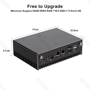 Fanless Mini Pc 10Th <strong>8Th</strong> Gen Core I7-10510U I5-10210U 8265U I3-8145U Industrial <strong>Computer</strong> Win11/10 Linux WiFi Type-c HD DP M.2SSD - Product Image 2