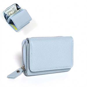 Business Card Holder Wallet Men <b>Bank</b> Card/ID Card/Credit Card Holder Card Wallet Blocking Protects Case <b>Coin</b> Purse - Product Image 4