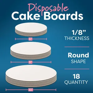Le gâteau de tambour de gâteau d'emballage de Brown embarque 14 pouces pour l'emballage de gâteau