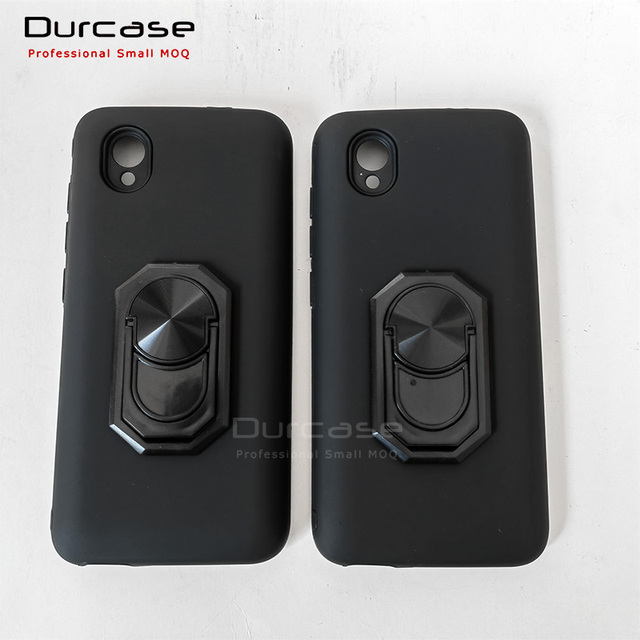 New Designer Hybrid Combo Armor Mobile Phone Bags Case for Alcatel 1 5033 Rugged With Ring Kickstand Back Cover