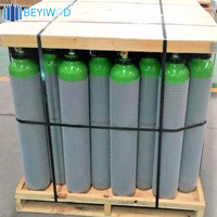 Bouteille de gaz en acier sans soudure de haute qualité EN ISO9809-1 pour Argon et CO2, 5L, 8L, 10L, 20L, 50L, 2KG, 6KG, 10KG, avec certificat TUV TPED et marquage Pi