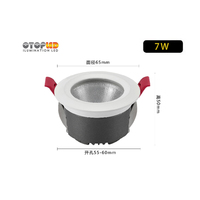 Anti silau ip65 downlight tersembunyi ip65 down light tahan air tersembunyi cob lampu untuk proyek hotel