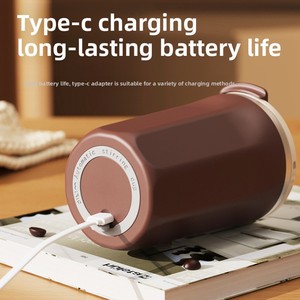 Hoàn toàn tự động xách tay thép không gỉ cốc hút từ kiểm soát nhiệt độ cà phê Điện khuấy sạc xoay - Product Image 4