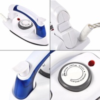 Fer à vapeur électrique Portable Mini presse à vapeur de voyage fer à repasser boîte cadeau pour vêtements avec 3 vitesses plaque de base Portable fer à repasser 1.5