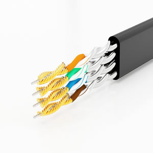 สายไฟเบอร์ FTP f/ftp s/ftp PVC LSZH 26AWG Cat <span class=keywords><strong>8</strong></span>เครือข่ายสายแพทช์ Cat8สายอินเทอร์เน็ตสำหรับเราเตอร์พีซี - Product Image 3