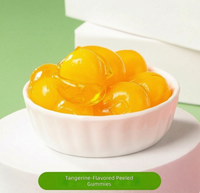 Afpelbare fruitgummi snoepjes, zachte jelly snoepjes met echte fruitsmaak