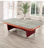 Table de billard américaine de luxe de 9 pieds avec plateau en ardoise et retour automatique des billes pour clubs, bars et salles de loisirs
