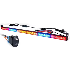 AUTODRAGONS Luces Estroboscópicas de Advertencia de Emergencia de 36 Pulgadas, 7 Patrones y Luz Sólida, Luces Estroboscópicas LED Ámbar con Señal de Giro, Freno y Reversa - Product Image 1