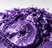 Poudre de pigment de revêtement à effet spécial GUANZUN, aluminium violet holographique, taille des particules de 5 à 100 microns, pour emballages de luxe
