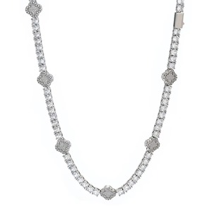 Luxury GRA Certified VVS1 Moissanite Tennis Chain 925 Sterling Silver Iced Out Hip Hop Necklace Pass Diamond <b>Tester</b> for Men Wome - Product Image 6