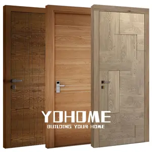 Porta de madeira para sala interna, porta de madeira sheesham, design de porta de madeira estilo moderno, porta de madeira da Indonésia, China, atacado